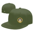 thumbnail image 7 of DouZhe Flat Brim Cap Snapback Hat, Doge Coin Doge-Coin Prints Adjustable Green Adult Baseball Cap, 7 of 7