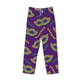 thumbnail image 4 of Disketp Carnival Masks And Beads Men'S Pajama Pants - Ultra Soft Fleece Sleep And Lounge Pants (Size: S-Xxl), 4 of 9
