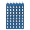 "Club Pack of 144 True Blue Polka Dot Birthday Party Candles 2"""