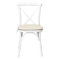 thumbnail image 4 of Commercial Seating Products Sonoma Rustic Cross Back Upholstered Stackable Dining Chair, 4 of 9