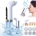 thumbnail image 3 of Blackhead Remover Pore Vacuum, with 6 Suction Heads Replaceable, Facial Cleaner Micro Bubble Beauty Instrument Electric Strong Suction Comedone Extractor Tool for Acne Removal Blackhead Sucker, White, 3 of 8