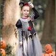 thumbnail image 2 of Disfraces De Halloween Para Niños Niñas Payaso Falda A Cuadros Enmascarada 儿童 万圣节 服装 女童 小 囍 格子 裙 化装舞会 男童 狂欢 派 任 出 服 8.25, 2 of 4