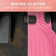 thumbnail image 6 of Carbella Pink Car Mats, 3 Piece Full Set Waterproof Trim-to-Fit Pink Floor Mats for Cars Trucks SUV, Deep Dish All-Weather Pink Car Floor Mats, Flexible Rubber Automotive Floor Mat Set for Women, 6 of 10
