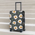 thumbnail image 6 of Susaid Cute Poached Eggs Print Elastic Washable Suitcase Cover with Hidden Zipper, Fits 18-32 Inch Luggage for Protection During Travel-Small, 6 of 7