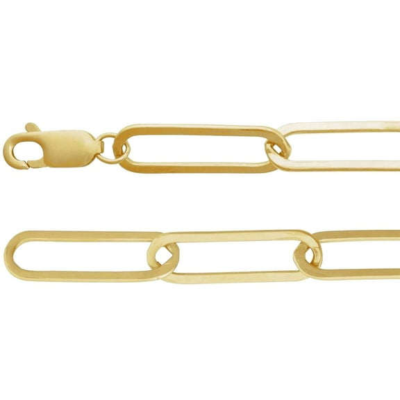 925 Sterling Silver 6.2mm Paperclip-style 20 Inch Chain Necklace Chain Necklace for Women and Men