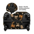 thumbnail image 2 of Fotbe Ribbon bows with leopard Luggage Cover Protector, Suitcase Protector，Scratch and Dirt Resistant, Fits 18-32 Inch Luggage-Large, 2 of 7