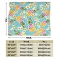 thumbnail image 3 of KLL Fleece Blanket Plush Throw Blanket Cute Pineapples ,Soft Fuzzy Cozy Flannel Blanket for Couch Sofa Bed.(50"x40" ), 3 of 7
