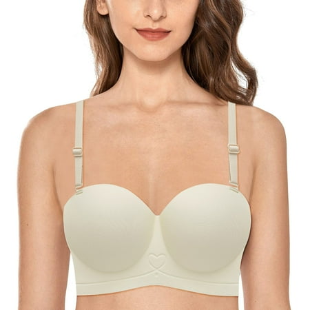 

Aayomet Womens Sports Bras Women s And Comfortable Small Chest Gathered To Show Large Traceless And Steel Ring Wrapped White 32