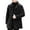 Black, variant on Men's Autumn/Winter Casual Lamb Wool Lapel Jacket In Solid Color Vintage Outdoor Coat With Fabric