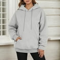 thumbnail image 2 of Women's Hoodies Pullover Graphic Print Boho Vintage Men's Casual Pullover Hoodie Long Sleeve Comfortable Winter Warm Lined Sweatshirt With Drawstring Pocket For Daily Wear, 2 of 4