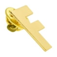 thumbnail image 2 of PinMart's Gold Plated Alphabet Letter F Lapel Pin, 2 of 3