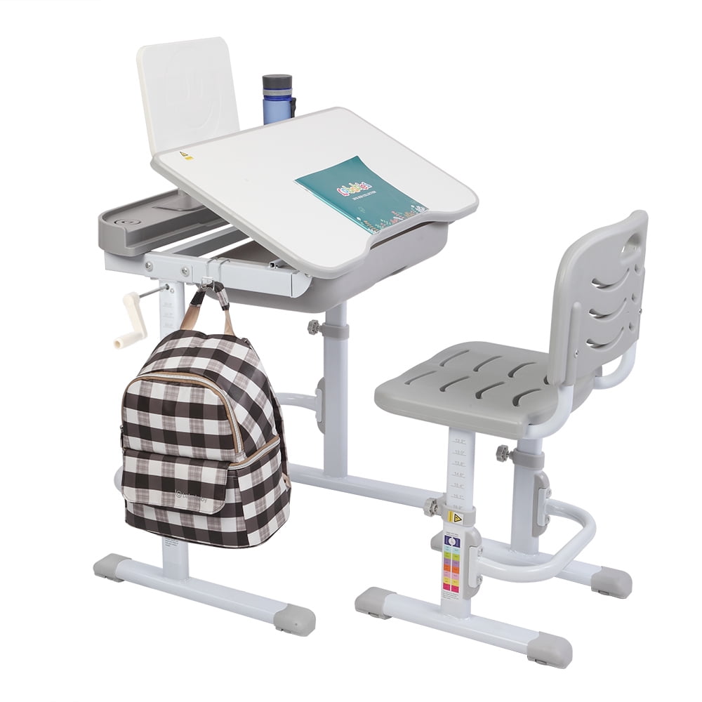 Details about   New 4 Style Student Desk and Chair Set Adjustable Child Study With Reading Stand 