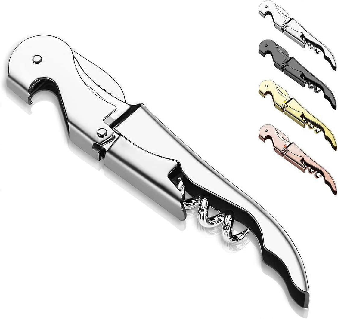 Set Completo De Sacacorchos Profesional – Incluye Cortador De Láminas, Espiral De Repuesto, Vertedor Y Tapón, Ideal Para Restaurantes Y Catas