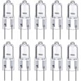 thumbnail image 1 of 10pcs G6.35 Halogen Light Bulbs 2 Pin 12v 35w, Warm White 2700k, For Chandeliers, Track Lights, Landscape Lights, Desk Lamps, 1 of 5