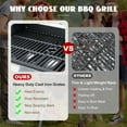 thumbnail image 3 of Nice Cooker 3-Burner Propane Gas Grill with Side Burner, Cast Iron Grates, Double Layer Lid, 3 of 8