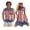 250th Anniversary, variant on Hawaii Matching Couple Outfits Pink Palm Leaf His and Hers Summer Outfits Lightweight Loose Swing Sundresses with Soft Fabric Round Neck Fit for Honeymoon Trip