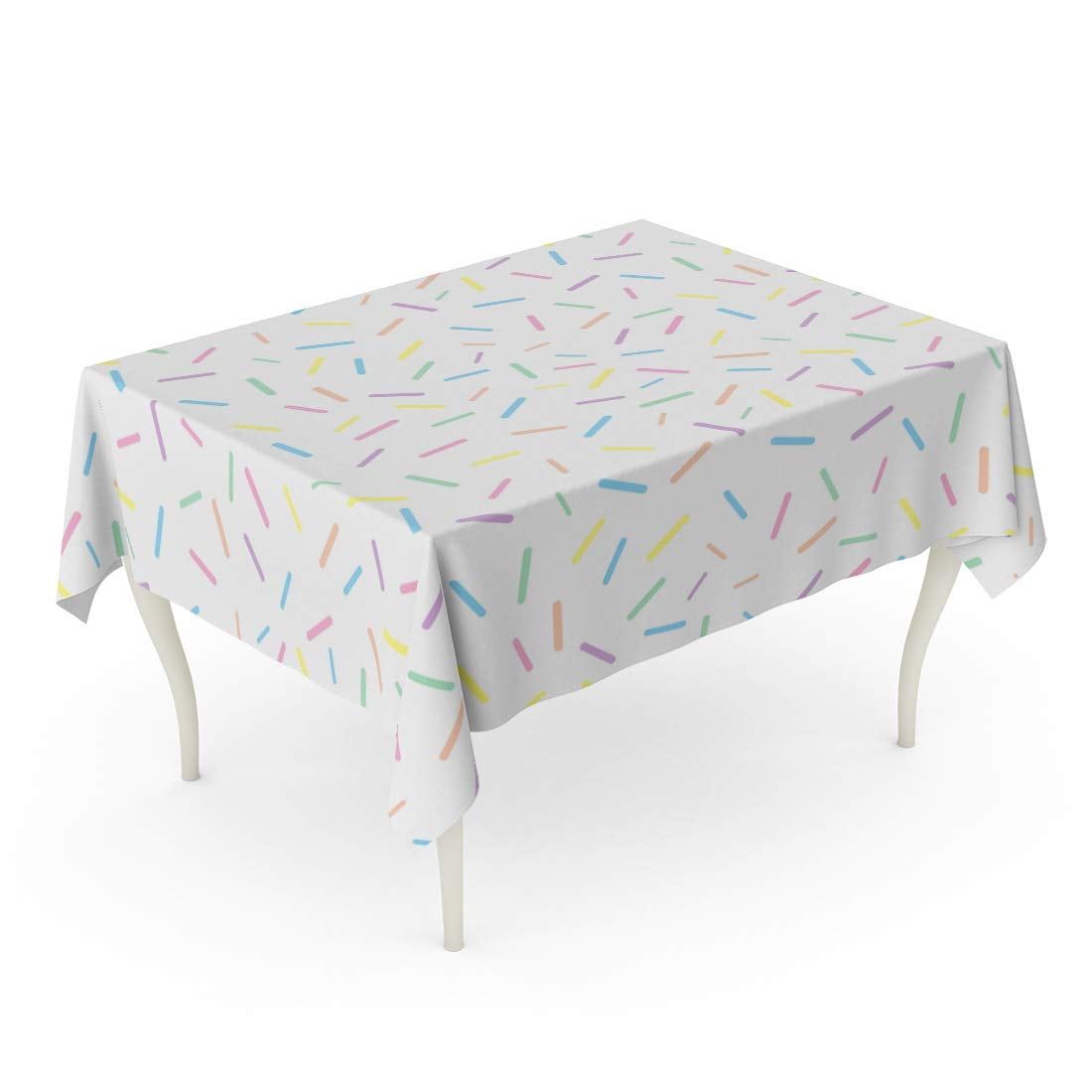 KDAGR Abstract Pastel Colorful Donut Cake Glaze with Sprinkle Topping