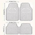thumbnail image 4 of Universal 4-piece all-weather car foot mat, waterproof, dust-proof, easy to clean, durable plastic material, vehicle foot mat(Red), 4 of 6