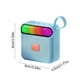 thumbnail image 3 of Altavoz Bluetooth de plástico RGB colorido, batería alta, baja latencia, multifuncional, área amplia, efecto de sonido, 5.3", 3 of 6