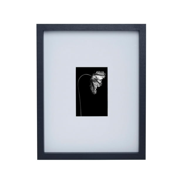 Marco de pared Mikasa Wood Gallery, 30 x 38 cm, mate, 10 x 15 cm, negro