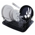 thumbnail image 3 of Rubbermaid Wire Dish Drainer, Large, Black Chrome, 3 of 4