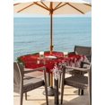 thumbnail image 2 of Outdoor Tablecloth with Umbrella Hole and Zipper, Red Gnomes Christmas Square Table Cloth 60x60 Inch Waterproof Tablecloth, Xmas Weeping Balls Snowflake Picnic Table Cover for Patio Camping, 2 of 7