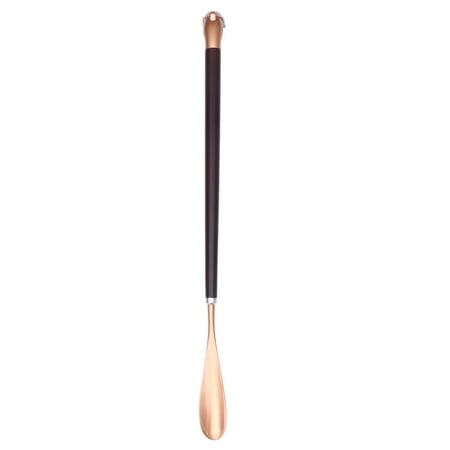 

Hims 1Pc Shoe Horn Detachable Wooden Handle Alloy Shoehorn Creative Dolphin Shape Long Handle Shoe Lifter Shoe Remover (Golden)