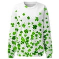 thumbnail image 4 of Leesechin Womens Tops St. Patrick's Day Printed Long Sleeve Blouse Round Neck Pullover Sweatershirt, 4 of 5