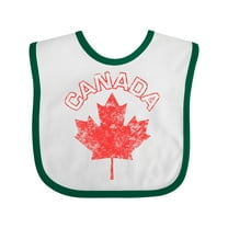 Inktastic Canada Maple Leaf Boys or Girls Baby Bib