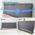 thumbnail image 4 of Headboard Cover Upholstery Headboard Slipcover Thick Elastic Bed Headboard Protection Cover Washable for Full Size Bed Bedroom Decorative, 4 of 16