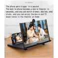 thumbnail image 3 of 14 inch mobile phone screen amplifier pull-out creative stretch 3d mobile phone magnifying glass bracket amplifier, 3 of 6