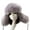 Adult Grey, variant on Faux Fur Snow Trapper Hat with Ear Flap for Skiing Head Circumference