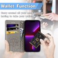 thumbnail image 2 of Feishell for Motorola Moto G Power 2021 Cartoon Cute Wallet Case, Cat Dog Style Flip with ID Card Holder Premium PU Leather Cases with Wrist Strap, Magnetic Closure Folio Kickstand Cover, Gray, 2 of 10