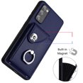 thumbnail image 5 of Wallet Case Compatible for Samsung Galaxy S20 FE with Card Holder, Rotation Finger Ring Kickstand Card Slots Case, Classic PU Leather Shockproof Magnetic Button Cover for Galaxy S20 FE, Blue, 5 of 7