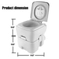 thumbnail image 4 of SereneLife SLCATL120 5,3 gal Toilettes Portables pour l'Extérieur et le Voyage, 4 of 6