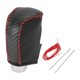 thumbnail image 1 of Cubierta de pomo de cambio de marcha Unique Bargains para Mazda 3 2014-2018 Antideslizante Fibra de Carbono Negra Cuero Sintético Rojo 1 Pc, 1 of 1