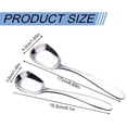 thumbnail image 3 of Square Head Spoons, Korean Style Square Sugar Spoon, Durable Thick Heavy Stainless Steel Soup Spoon Table Spoons Flat Square Spoon, Dessert Coffee Spoons, Small Spoons for Home, 1Pc(Silver,6.1x1.5"), 3 of 9