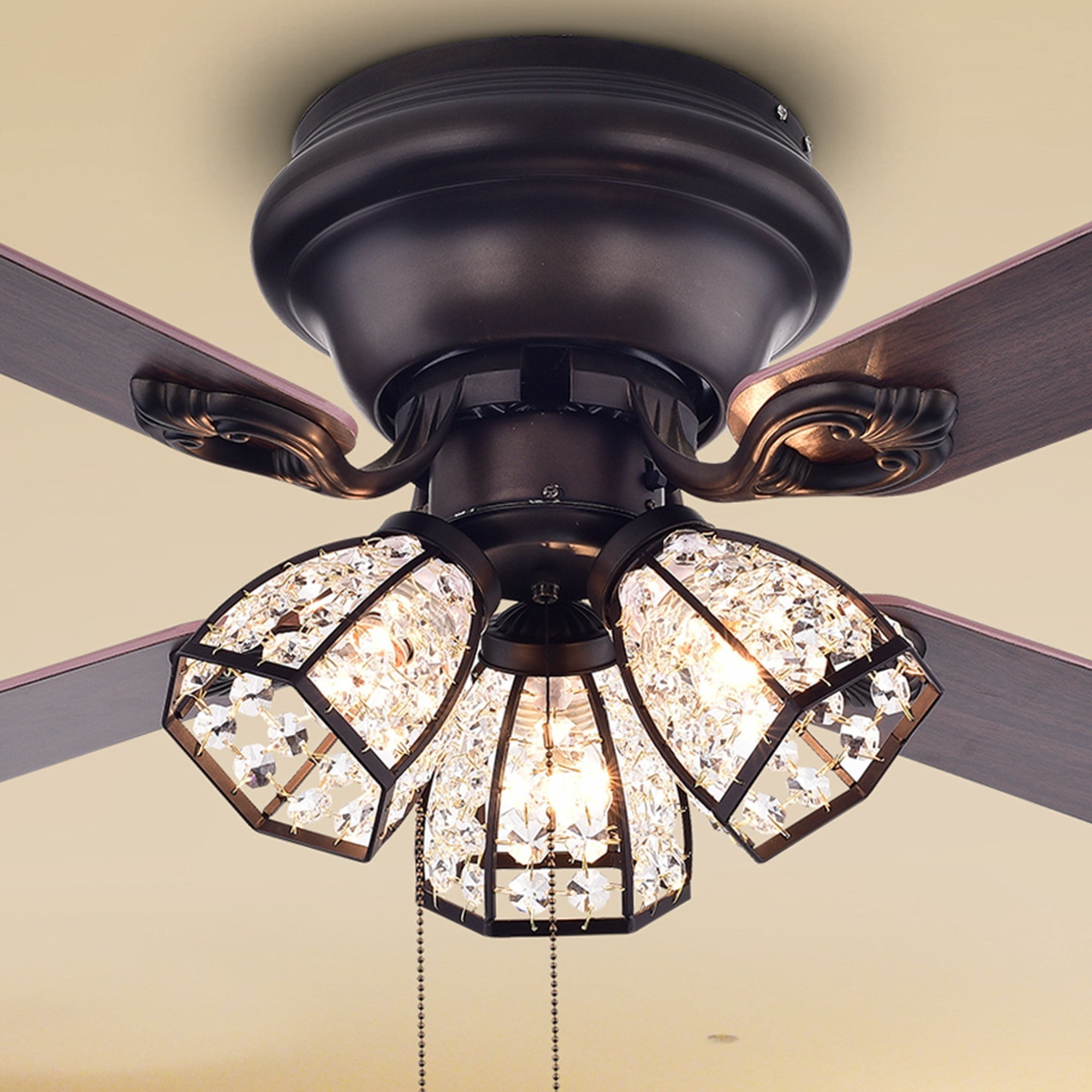 Tarudor 52 inches Indoor Bronze Finish Remote Controlled Ceiling Fan