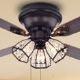 thumbnail image 4 of Tarudor 52 inches Indoor Bronze Finish Remote Controlled Ceiling Fan, 4 of 7