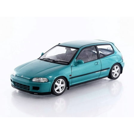 1991 Honda Civic (EG6) RHD (Right Hand Drive) Aztec Green Metallic 1/18 Diecast Model Car by Solido