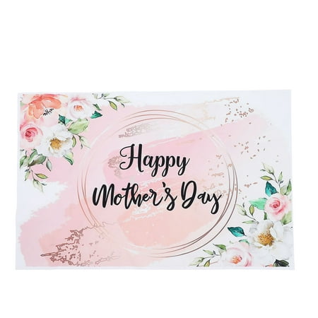 Image of The Banner Background Cloth Pink Tablecloth Mother Day Cover Wall Hanging Backdrop