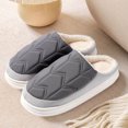 thumbnail image 7 of Ndbuld Womens Slides Sandals Soft Thick Sole Non-Slip Pillow Sandals 23 New Soft Slippers for Women,, Non-Slip, Wear-Resistant, Postpartum Cotton Shoes for Home Use, Couple Models Gray, 7 of 7