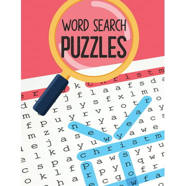 Word Search Puzzles: Easy-to-see Full Page Seek and Circle Word Searches, Brian game book for seniors in this Christmas Gift idea., (Paperback)
