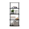 thumbnail image 4 of Furinno Turn-N-Tube Toolless Assembly 5-Tier Closet Shelf, Black Closet Organizer, Open Shelf Closet Organizers and Storage, for Wardrobe, Living Room, Black, 4 of 4