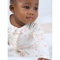 thumbnail image 3 of Gerber Baby Girl Sleep´N Play Footed Cotton Pajamas, 2-Pack, Sizes Newborn - 3/6 Months, 3 of 11