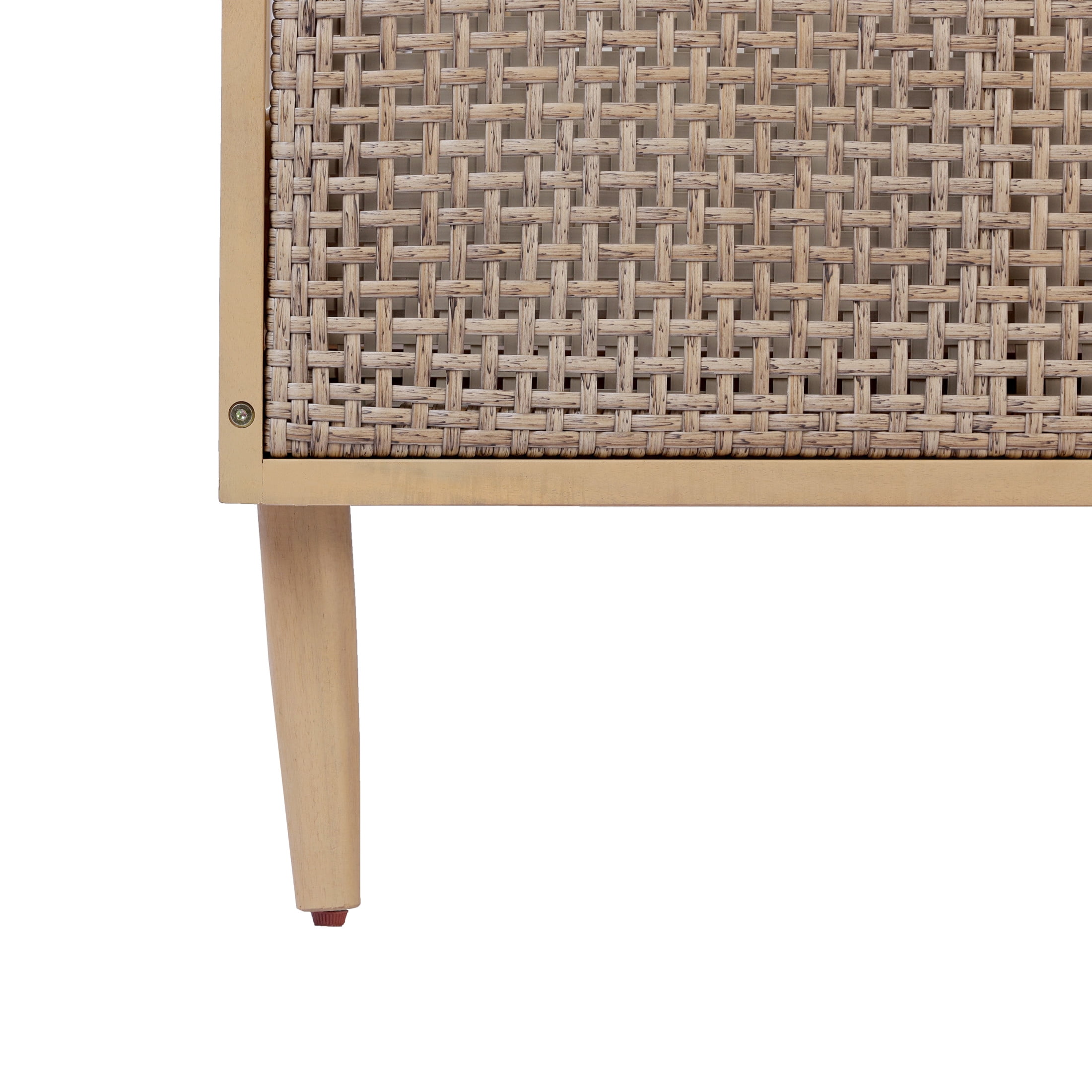 Christopher Knight Home Wood Outdoor Club Chair with  Woven Rattan Armrests and Cushions, Teak+Cream
