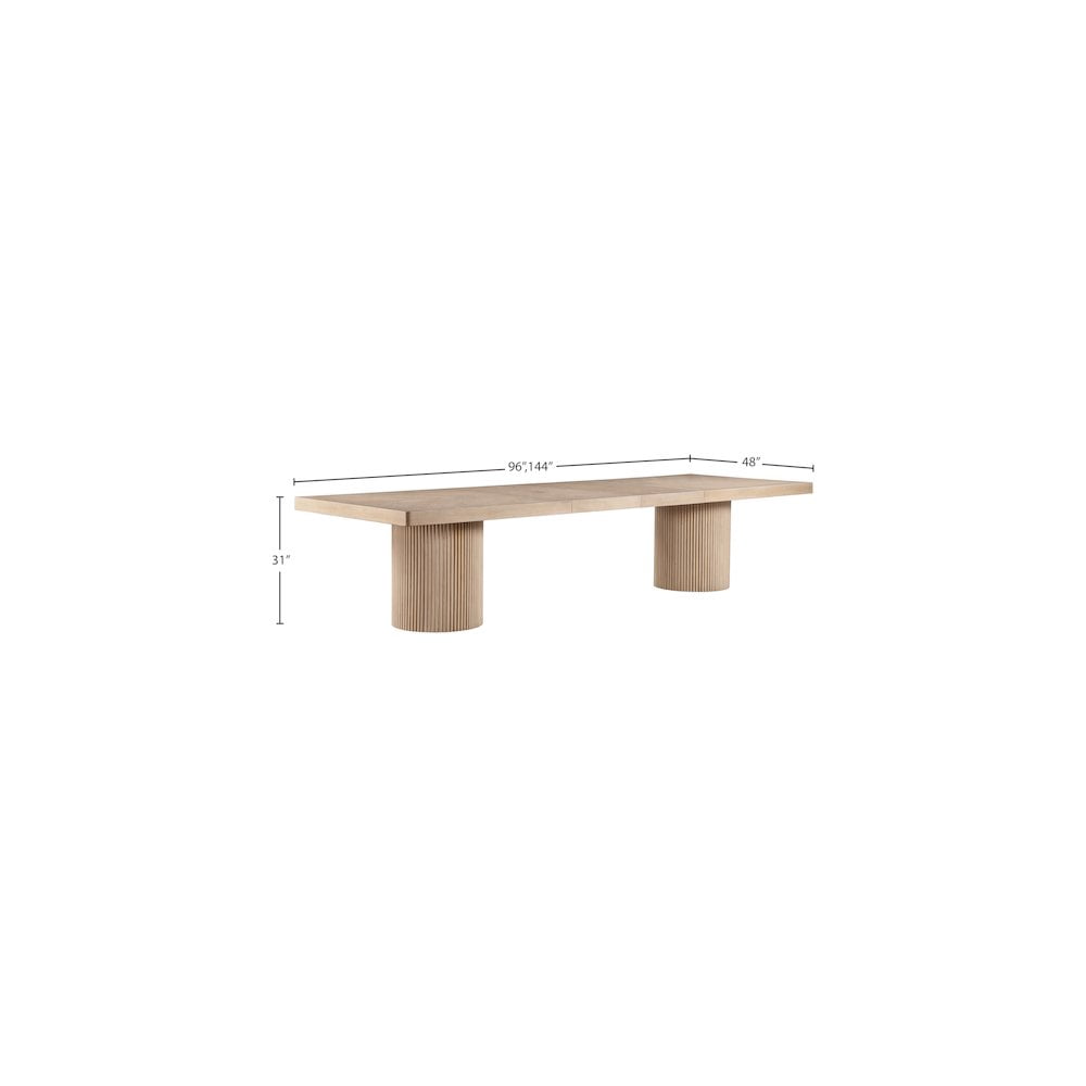 Meridian Furniture Belinda Natural Acacia Wood with Veneer Dining Table