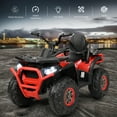 thumbnail image 5 of Costway 12V Kids Electric 4-Wheeler ATV Quad 2 Speeds Ride On Car w/MP3&LED Lights Red, 5 of 9