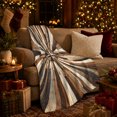 thumbnail image 3 of Rustic Compass Starburst Wood Plank Flannel Blanket, Cozy Farmhouse Sofa Throw for Cabin Lovers, Warm Bedroom Reading Nook Home Decor, Housewarming Birthday Gift, 3 of 9