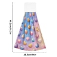 thumbnail image 3 of 2 Pieces Bathroom Towels Kitchen Towels Velcro Hand Wipes Dish Cloths & Dish Towels Washroom Towels Face Towel Hand Wipes Heart Candy, 3 of 7